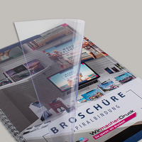 Broschüre mit Metall-Spiralbindung Endformat DIN A6 quer Foliendeckblatt