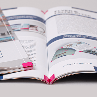 Broschüre mit PUR-Klebebindung DIN A4 quer innen