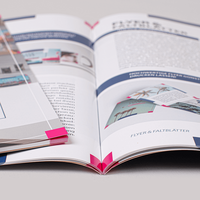 Broschüre mit PUR-Klebebindung DIN A5 innen