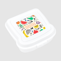 Brotdose Vinylaufkleber Draufsicht