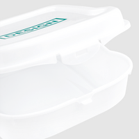 Brotdose Tampondruck geöffnet