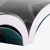 Buch, farbig bedruckt, aufgeschlagen, details