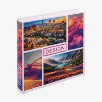 Buch Hardcover mit rundem Rücken 21,0 x 21,0 cm einfarbig Schwarz