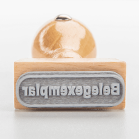 Stempel, liegend mit Motiv, Holz