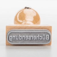 Stempel, liegend mit Motiv, Holz