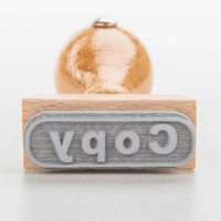 Stempel, liegend mit Motiv, Holz