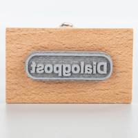 Stempel, liegend mit Motiv, Holz