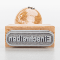 Stempel, liegend mit Motiv, Holz