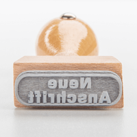 Stempel, liegend mit Motiv, Holz