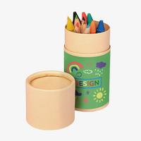 Bunt- und Holzstifte-Set 13-teilig inkl. Spitzer, 4/0-farbig einseitig bedruckt