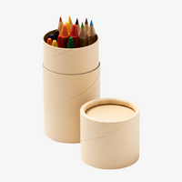 Bunt- und Holzstifte-Set 13-teilig inkl. Spitzer, geöffnet Stifte sichtbar