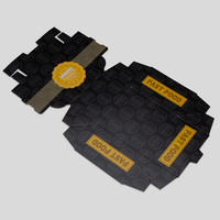 Burgerbox, farbig bedruckt, flach