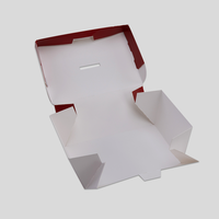 Burgerbox, farbig bedruckt, offen