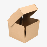 Burgerbox faltbar 14 x 14 x 12 cm, unbedruckt