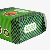 Burgerbox L (14,7 x 13,5 x 8,5 cm) einseitig bedruckt 4/0-farbig