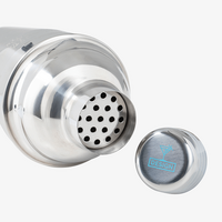 liegender Shaker mit Deckel und Tampondruck auf der Kappe