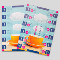 Couponbögen perforiert 12 Coupons beidseitig bedruckt 2x6