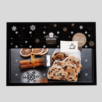 Couponkalender mit offenem Couponfeld