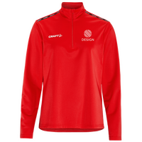 Craft-Damen-Halfzip-Trainingsshirt - Squad Go Hz, Druckposition Brust links