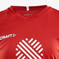 Craft-Damen-Trikot - Squad Jersey Solid, Kragenform