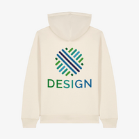 Hoodie, farbig bedruckt, Druck Rückseite