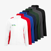 Fleecejacke, farbig bedruckt, Vorderseite