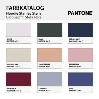 Damen-Hoodie cropped fit, Stella Nora - Stanley/Stella, Farbauswahl
