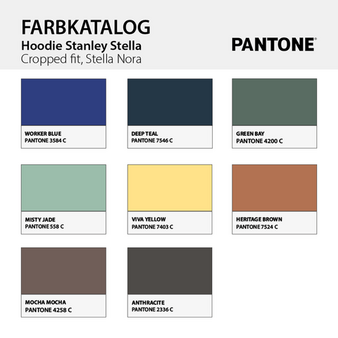 Damen-Hoodie cropped fit, Stella Nora - Stanley/Stella, Farbauswahl