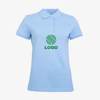 Damen-Poloshirt, B&C, Organic - mit DREI Druckpositionen