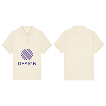 Damen-Poloshirt, Stanley Stella, Organic - mit VIER Druckpositionen