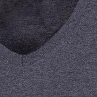 Damen-T-Shirt, Basic V-Neck - FOTL, Detailansicht