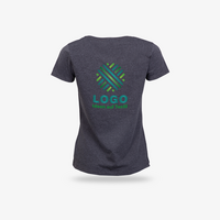 Damen-T-Shirt, Basic V-Neck - FOTL, Rueckseite