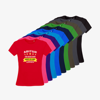 Damen-T-Shirt B&C, Organic - Motiv Abitur Lernen, Farbauswahl