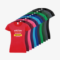 Damen-T-Shirt FOTL, Basic Rundhals - Motiv Abitur Lernen, Farbauswahl