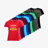 Damen-T-Shirt B&C, Basic - Motiv Abitur Lernen, Farbauswahl