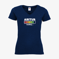 Damen-T-Shirt FOTL, Basic V-Neck - Motiv Abitur Loading