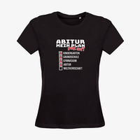 Damen-T-Shirt B&C, Organic - Motiv Abitur Plan