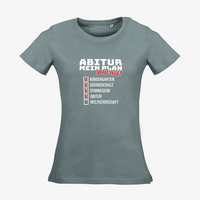 Damen-T-Shirt Russell, Organic - Motiv Abitur Plan