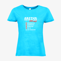 Damen-T-Shirt B&C, Basic - Motiv Abitur Plan