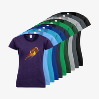 Damen-T-Shirt FOTL, Basic Rundhals - Motiv American Football Bunt, Farbauswahl