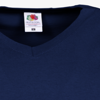 Damen-T-Shirt FOTL, Basic V-Neck - Motiv American Football Bunt, Detailansicht