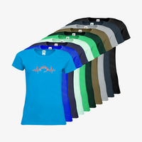 Damen-T-Shirt FOTL, Premium - Motiv American Football EKG-Linie, Farbauswahl