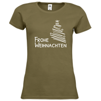 Damen-T-Shirt FOTL, Premium - Motiv Frohe Weihnachten