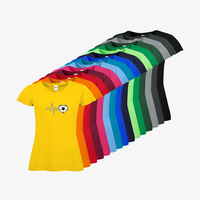 Damen-T-Shirt FOTL, Budget - Motiv Fußball EKG-Linie, Farbauswahl