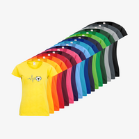 Damen-T-Shirt FOTL, Basic Rundhals - Motiv Fußball EKG-Linie, Farbauswahl