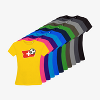 Damen-T-Shirt B&C, Organic - Motiv Fußball Schweiz, Farbauswahl