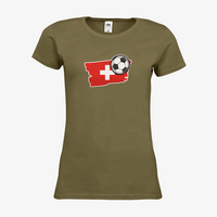 Damen-T-Shirt FOTL, Premium - Motiv Fußball Schweiz