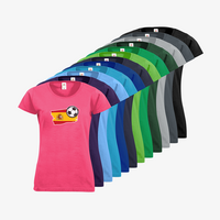 Damen-T-Shirt FOTL, Basic Rundhals - Motiv Fußball Spanien, Farbauswahl