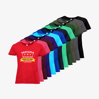 Damen-T-Shirt B&C, Basic - Motiv Matura Lernen, Farbauswahl