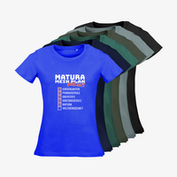 Damen-T-Shirt Russell, Organic - Motiv Matura Plan